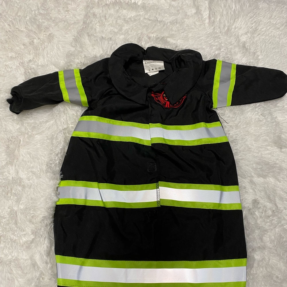 Fireman Baby Bunting Costume Size 0-6 Months